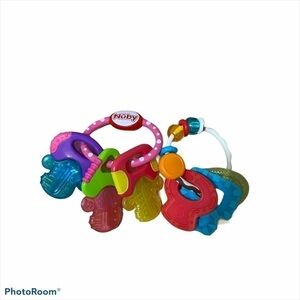 Baby Teething Toys Bundle Freezable Key Ring Nuby